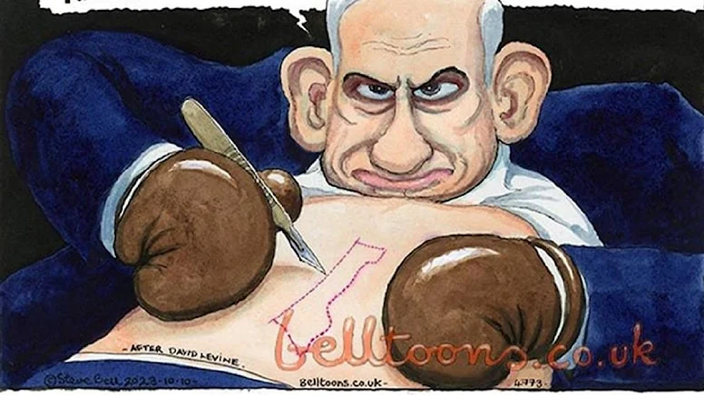 Netanyahu’yu çizen karikatürist, 40 yıllık işinden kovuldu