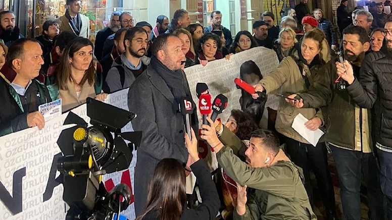 Avukatların Can Atalay için Taksim'e yürüyüşüne polis engeli