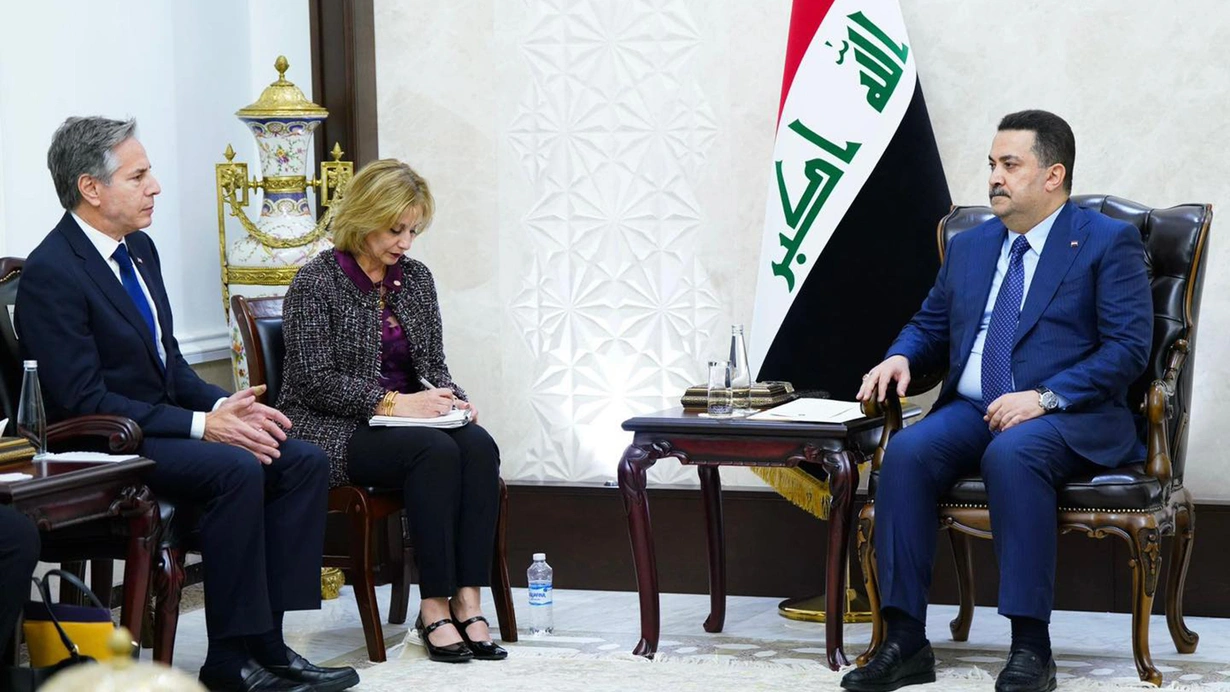 Irak Başbakanı, ABD Dışişleri Bakanı Blinken ile görüştü